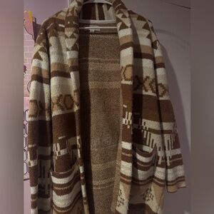Idyllwind Brown and Cream Cardigan